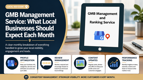 GMB Management Service monthly Google Business Profile management workflow