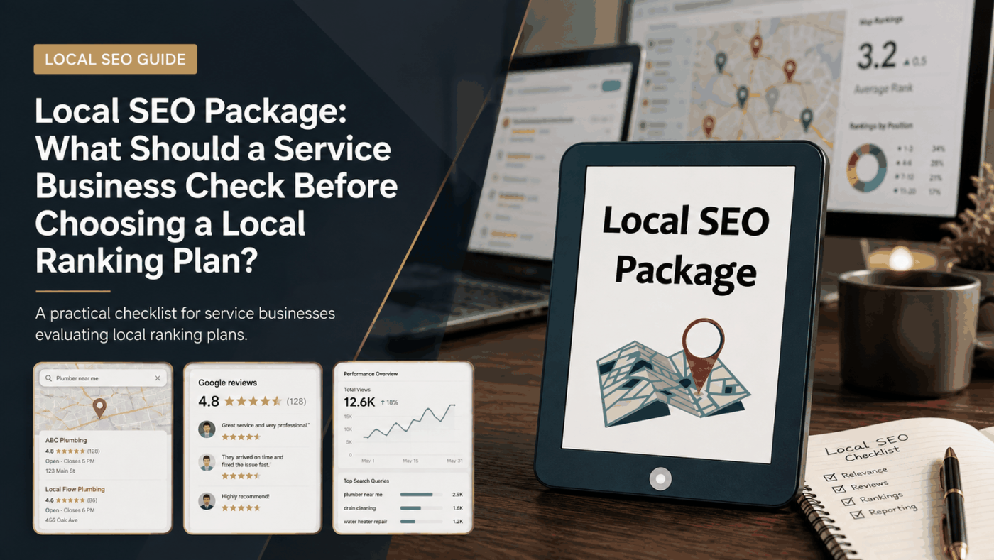 Local SEO Package planning guide for service businesses comparing local ranking work