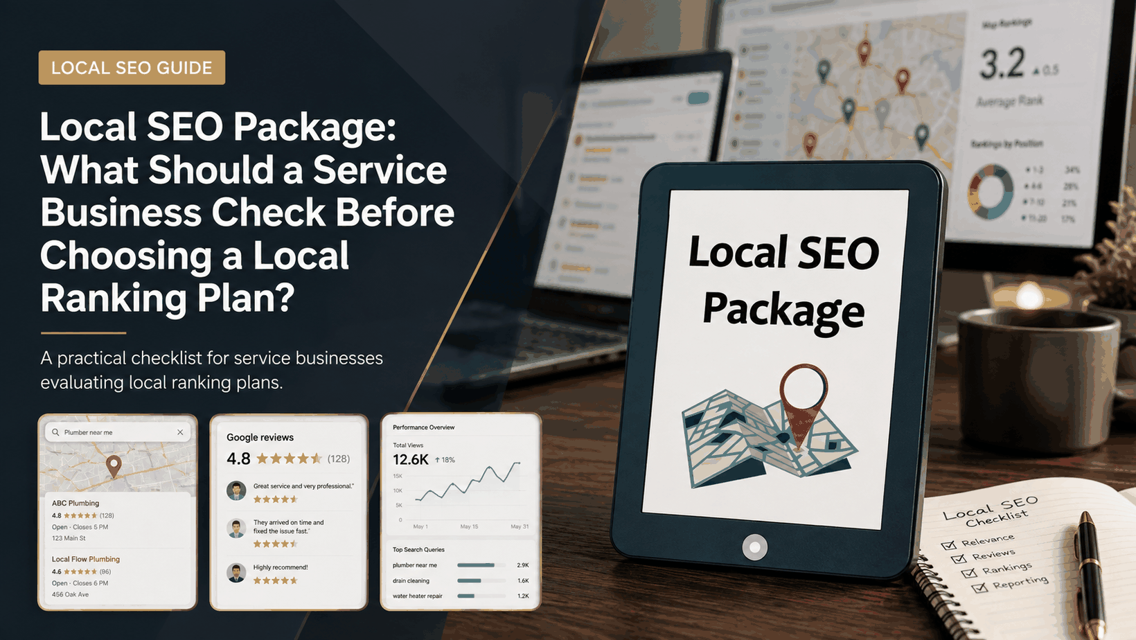 Local SEO Package planning guide for service businesses comparing local ranking work