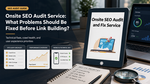 Onsite SEO Audit Service technical website issues to fix before link building