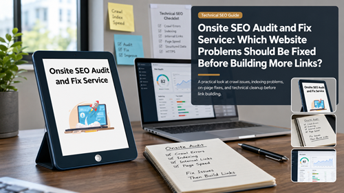 Onsite SEO Audit and Fix Service checklist before additional link building